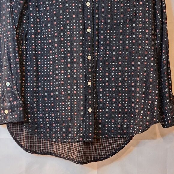 Madewell Oversized Ex-Boyfriend Shirt in Mayfair Foulard Preppy Button Down XS - Picture 7 of 16